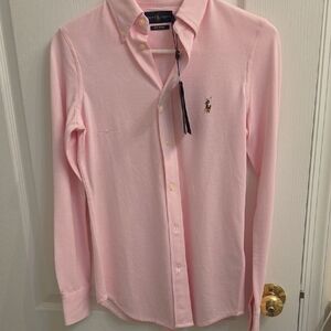 Ralph Lauren Men's Light Pink Button Down Shirt